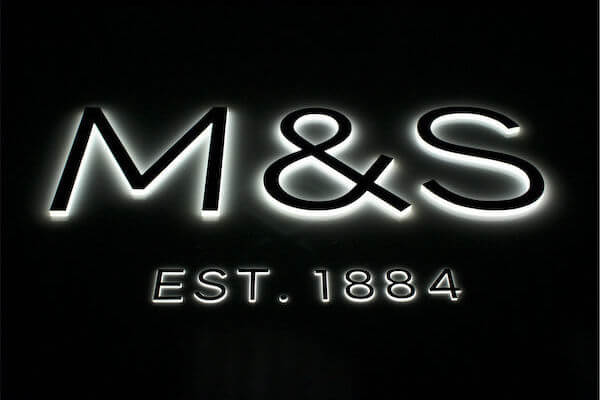 M & S Illuminated Sign