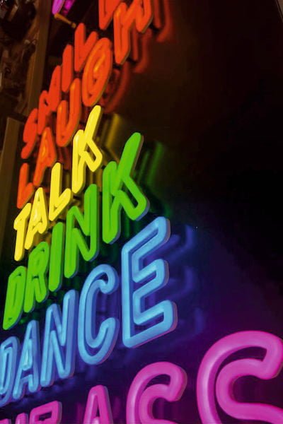 Multicoloured LED Neon Sign